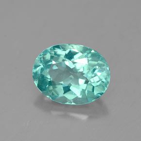 Apatita verde natural 1,54ct, corte oval, VS