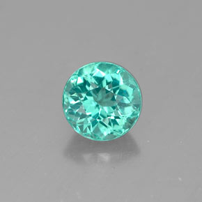 Apatita verde natural 0,67ct, corte redondo, VS