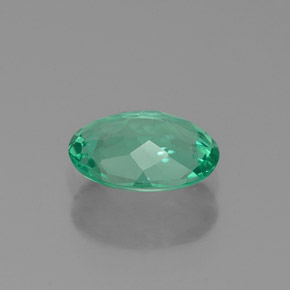 Apatita verde natural 1,08ct, corte oval, VVS-VS