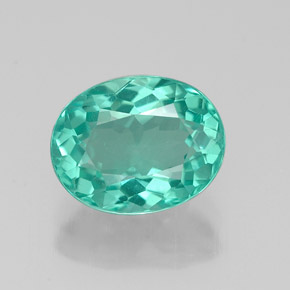 Apatita verde natural 2,04ct, corte oval, VS