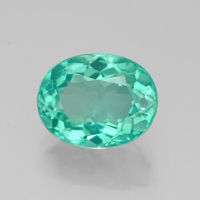 Apatita verde natural 2,04ct, corte oval, VS