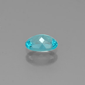 Apatita azul natural 0,44ct, corte oval, VS