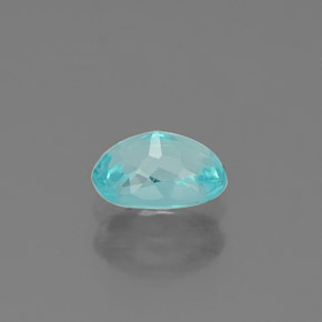 Apatita azul natural 0,57ct, corte oval, VS