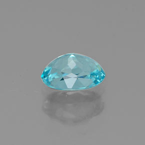 Apatita azul natural 0,48ct, corte oval, VS