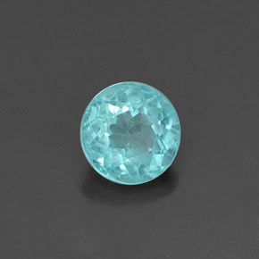 Apatita verde natural 0,43ct, corte redondo, VS