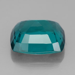 Apatita azul natural 9,02ct, almofada cortada, VS-SI