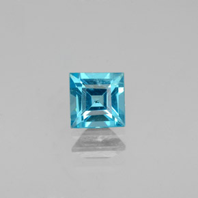 Apatita Azul claro Natural 0.62ct, Quadrado, VS-SI