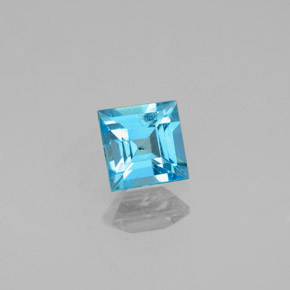 Apatita Azul claro Natural 0.62ct, Quadrado, VS-SI