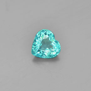 Apatita verde natural 1,02ct, formato de coração, VS-SI