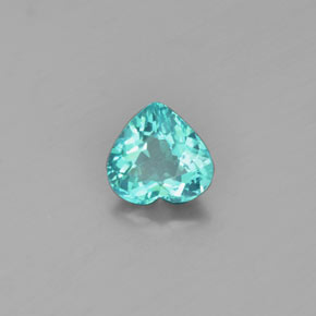 Apatita verde natural 1,02ct, formato de coração, VS-SI