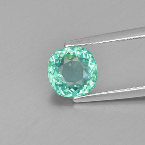 Apatita verde natural 1,55ct, almofada cortada, VS-SI