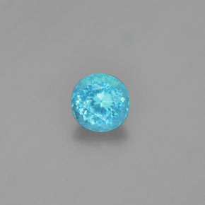 Apatita Azul Natural 0.90ct, Corte Redondo, VS