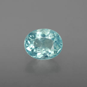 Apatita azul natural 1,70ct, corte oval, VS