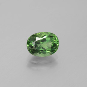 Apatita verde natural 1,69ct, corte oval, VVS-VS