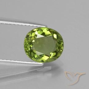 Apatita verde natural 2,14ct, corte oval, VS