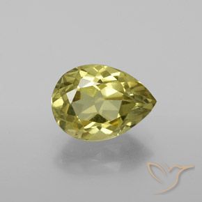 2.55ct Natural amarelo médio Apatita, Formato de pêra, VS