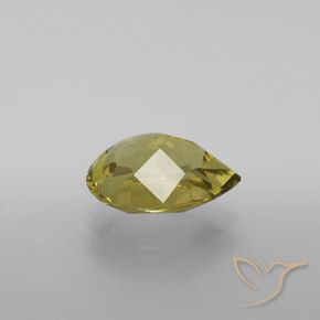 Apatita amarelo médio Natural 2.55ct, Formato de pêra, VS
