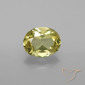 1.73ct Natural amarelo médio Apatita, oval, VS