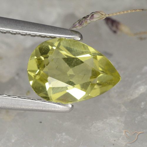 1.11ct Natural Verde Floresta Quente Apatita, Formato de pêra, VS