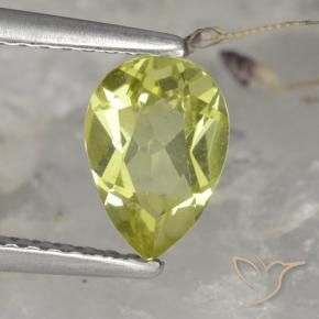 Apatita Verde Floresta Quente Natural 1.11ct, Formato de pêra, VS