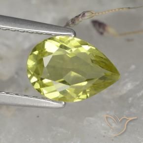Apatita Verde Floresta Quente Natural 1.40ct, Formato de pêra, VS