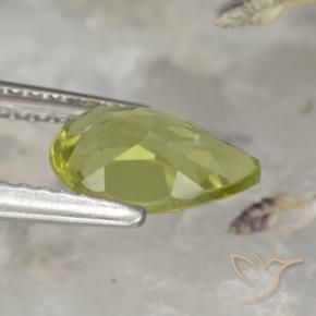 Apatita Verde Floresta Quente Natural 1.40ct, Formato de pêra, VS