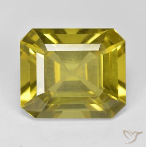 Apatita Luz amarela Natural 13.92ct, Corte Octógono / Esmeralda, VS