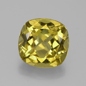 Apatita amarelo médio Natural 6.16ct, Almofada cortada, VS-SI