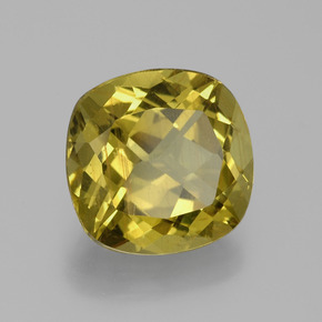 Apatita amarelo médio Natural 6.16ct, Almofada cortada, VS-SI