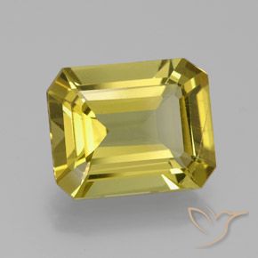 Apatita Amarelo acastanhado Natural 6.33ct, Corte Octógono / Esmeralda, VS