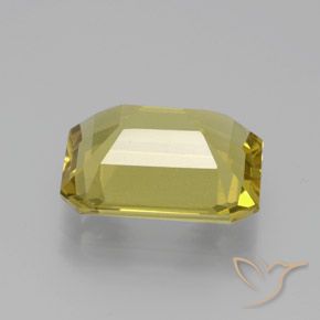 Apatita Amarelo acastanhado Natural 6.33ct, Corte Octógono / Esmeralda, VS