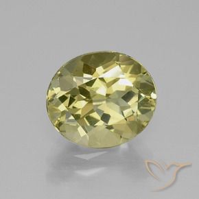 Apatita Amarelo esverdeado Natural 3.14ct, oval, VVS-VS