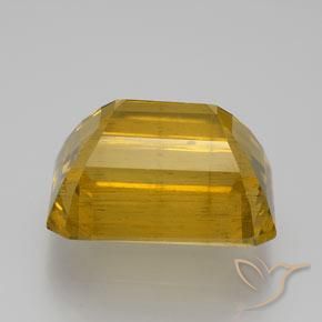 Apatita Amarelo marrom Natural 20.43ct, Corte Octógono / Esmeralda, VS-SI