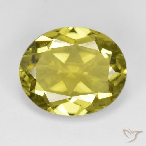 7.19ct Natural Luz amarela Apatita, oval, VS