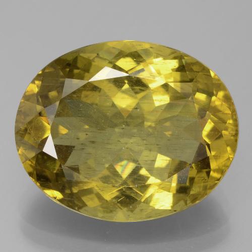 Apatita amarelo médio Natural 11.23ct, Corte Oval, VS-SI
