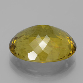 Apatita amarelo médio Natural 11.23ct, Corte Oval, VS-SI