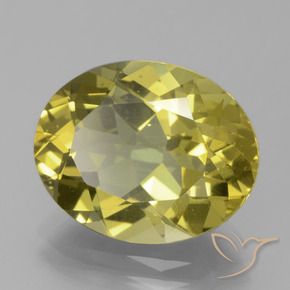 Apatita amarelo médio Natural 8.34ct, oval, VS