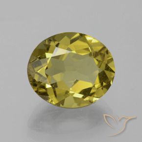 Apatita amarelo médio Natural 6.65ct, oval, VS