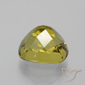 Apatita Amarelo acastanhado Natural 7.26ct, Almofada, VVS-VS