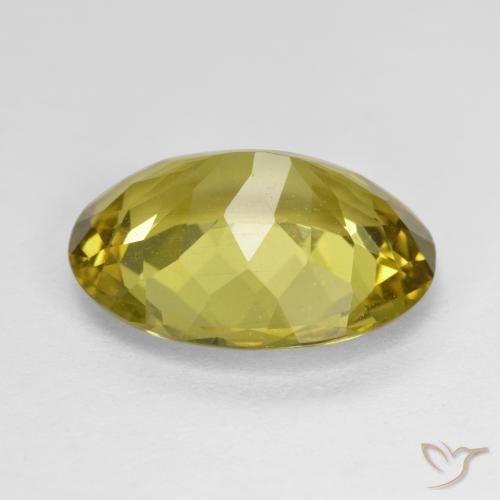 Apatita Amarelo acastanhado Natural 7.06ct, oval, VS