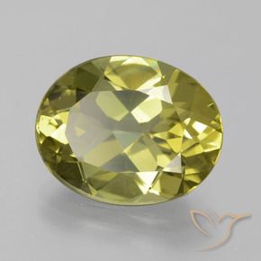 Apatita amarelo médio Natural 7.34ct, oval, VS