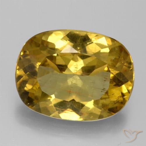 7.92ct Natural Marrom dourado Apatita, Almofada, VS-SI