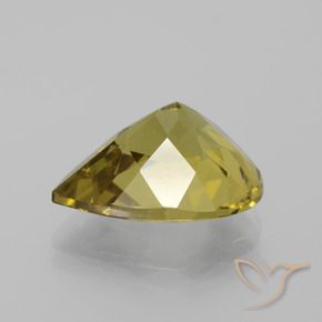 Apatita amarelo médio Natural 7.75ct, Formato de pêra, VS