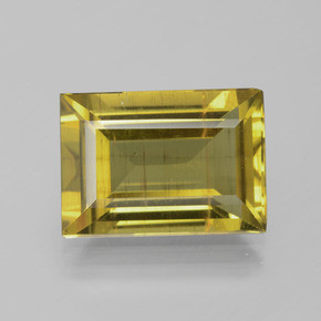 Apatita amarelo natural 8,30ct, baguete, VS