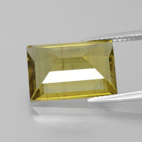 Apatita amarelo natural 8,30ct, baguete, VS