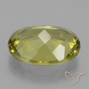 Apatita Amarelo Terroso Natural 9.60ct, oval, VS
