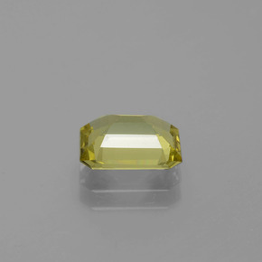 Apatita Verde Dourado Natural 1.69ct, Corte Esmeralda, VS-SI
