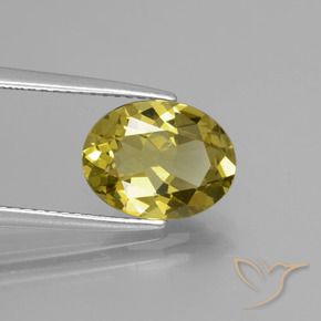 Apatita Amarelo escuro Natural 2.66ct, Corte Oval, VS