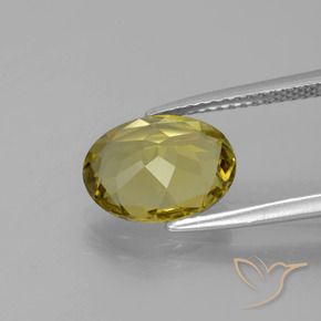 Apatita Amarelo escuro Natural 2.66ct, Corte Oval, VS
