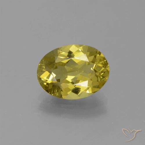 Apatita amarelo natural 2,44ct, corte oval, VS-SI
